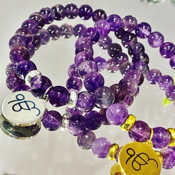 Ek Onkar Amethyst Bracelet - Picture 5 of 5
